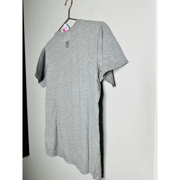 ONE TEASPOON Grey Marl Logo Crewneck Short Sleeves Tee Shirt NWT size Small - Picture 6 of 7